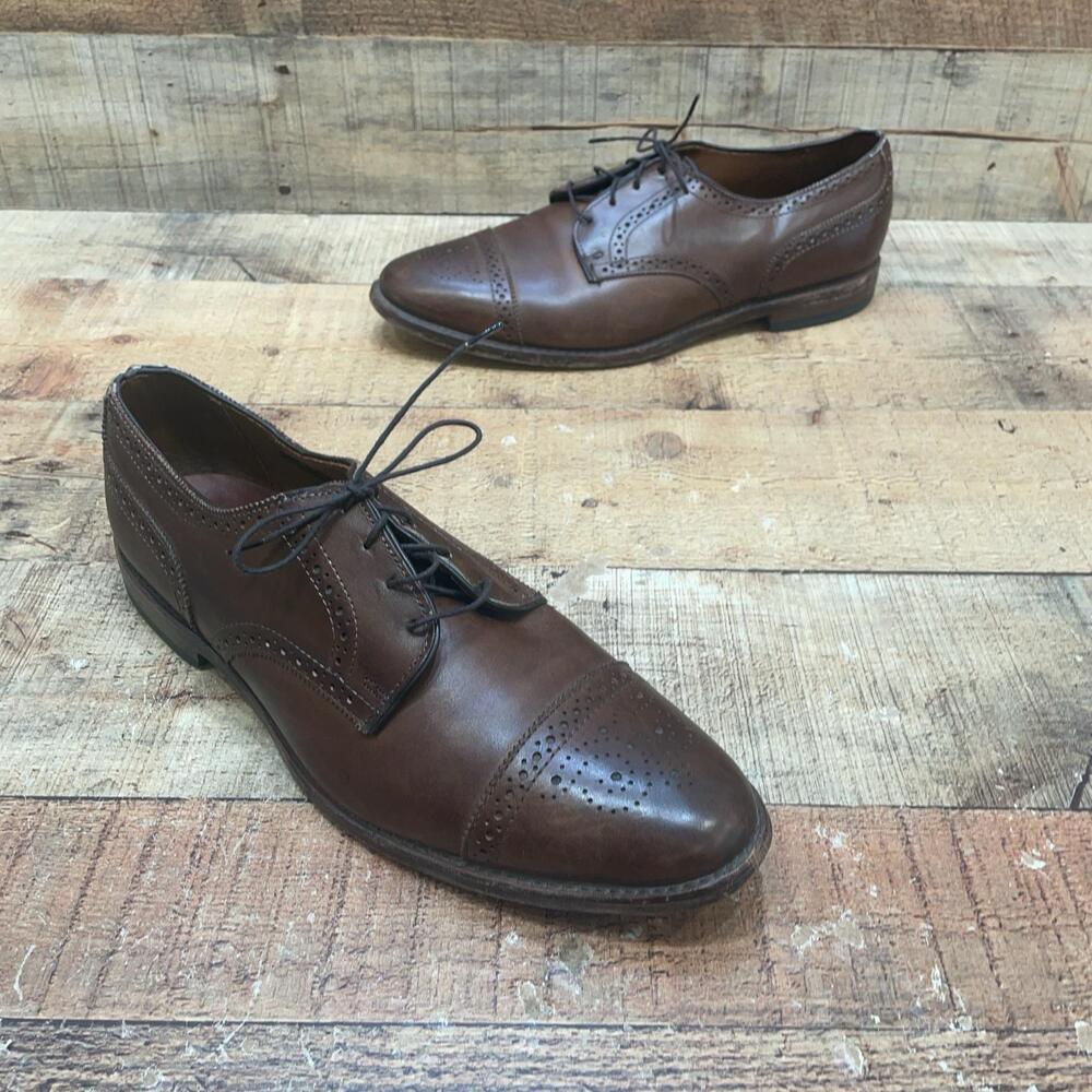 Allen Edmonds Oxford Shoes Mens Size 10.5 D 44.5 Brown Cap Toe dress shoes